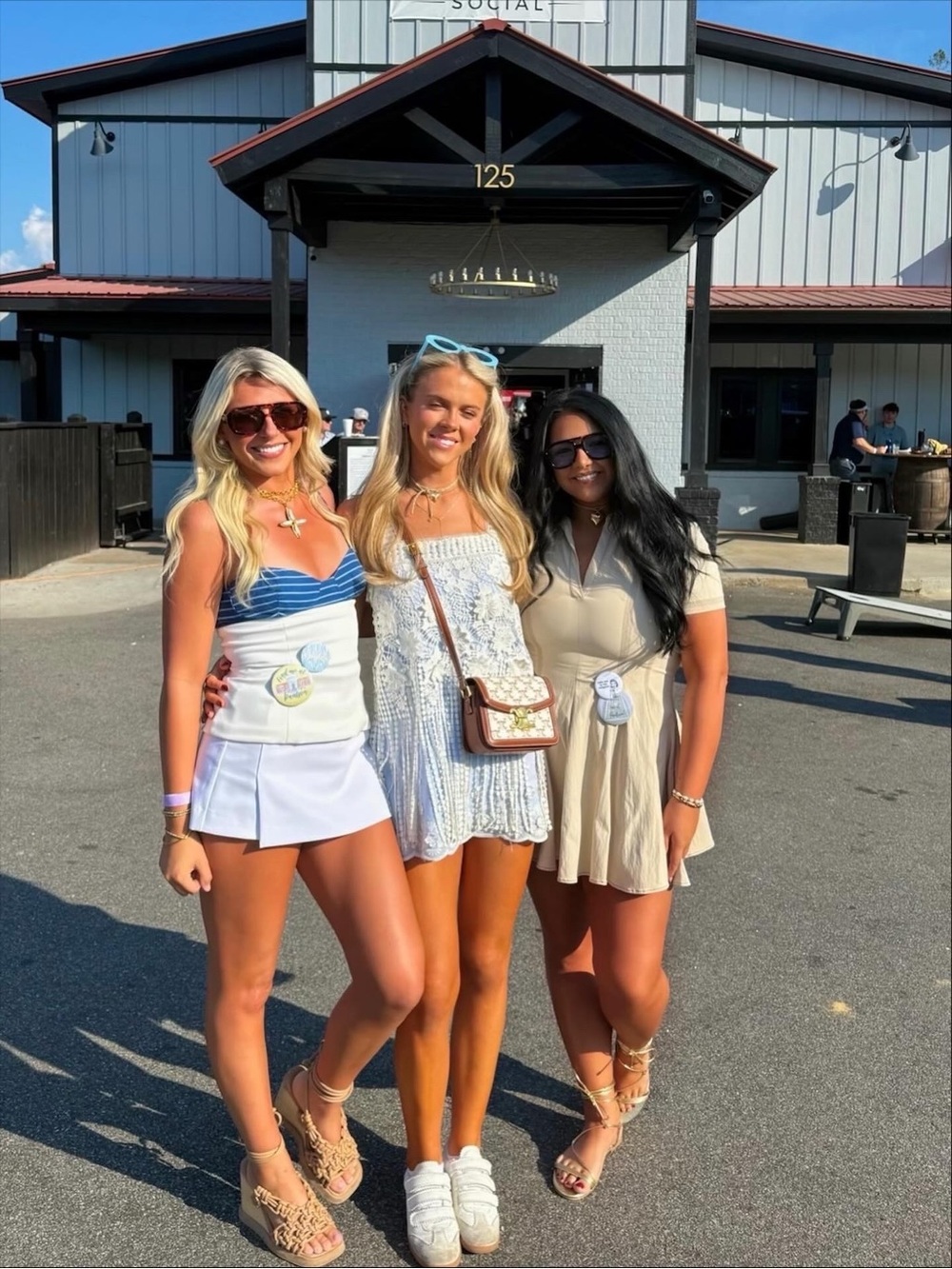 Gianni Bini Cream Mini Dress